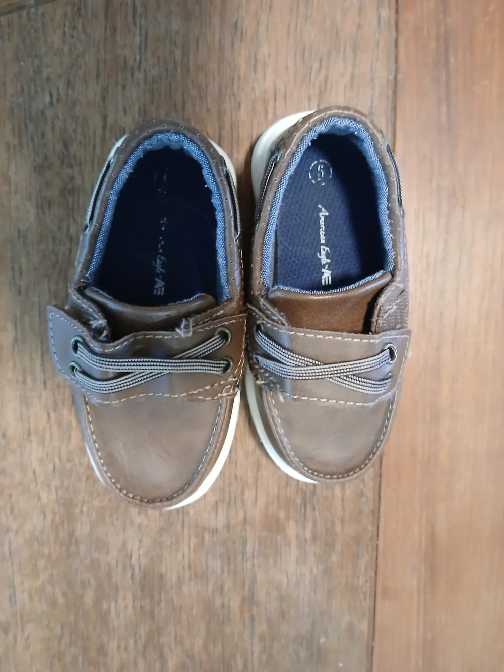 Brown Boys Slip-On Boat Shoes Loafers